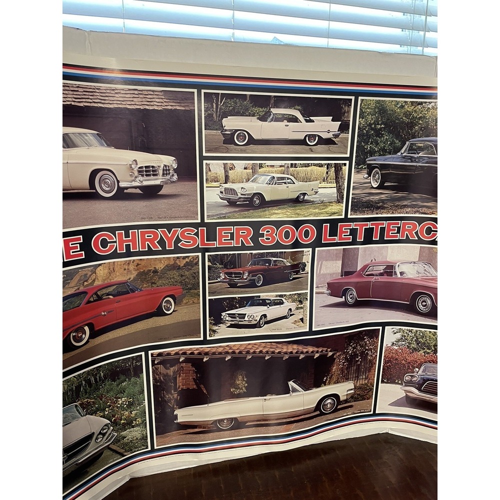 Vintage 1978 Automobile Quarterly Poster Chrysler 300 Letter Cars NEW NOS - Picture 3 of 6